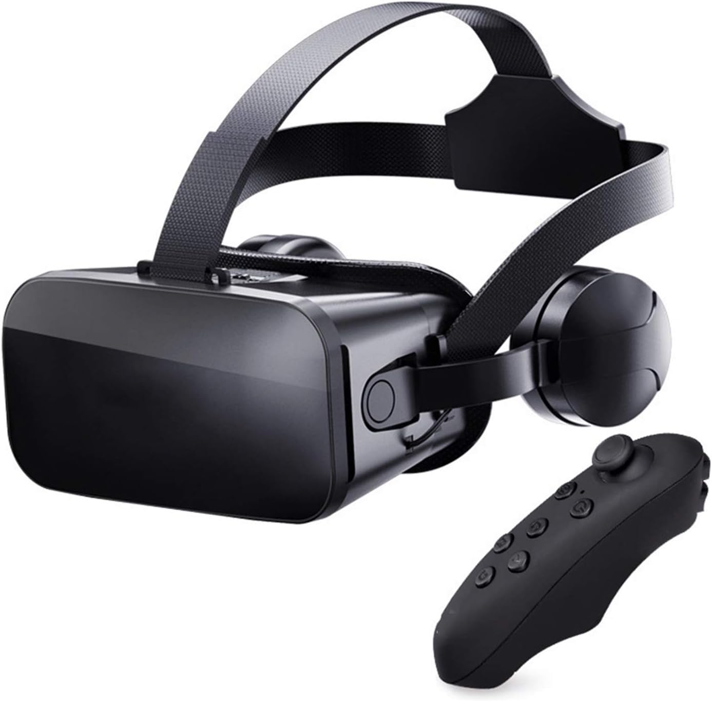 JYMENLING YANJINGYJ VR Headset，Reality Virtual Goggles，3D VR Glasses，All-in-one VR Games Headset, Compatible 4.5-6.0 Inch iPhone/Android for Mobile Games and Movies (Color : Black, Size : B)