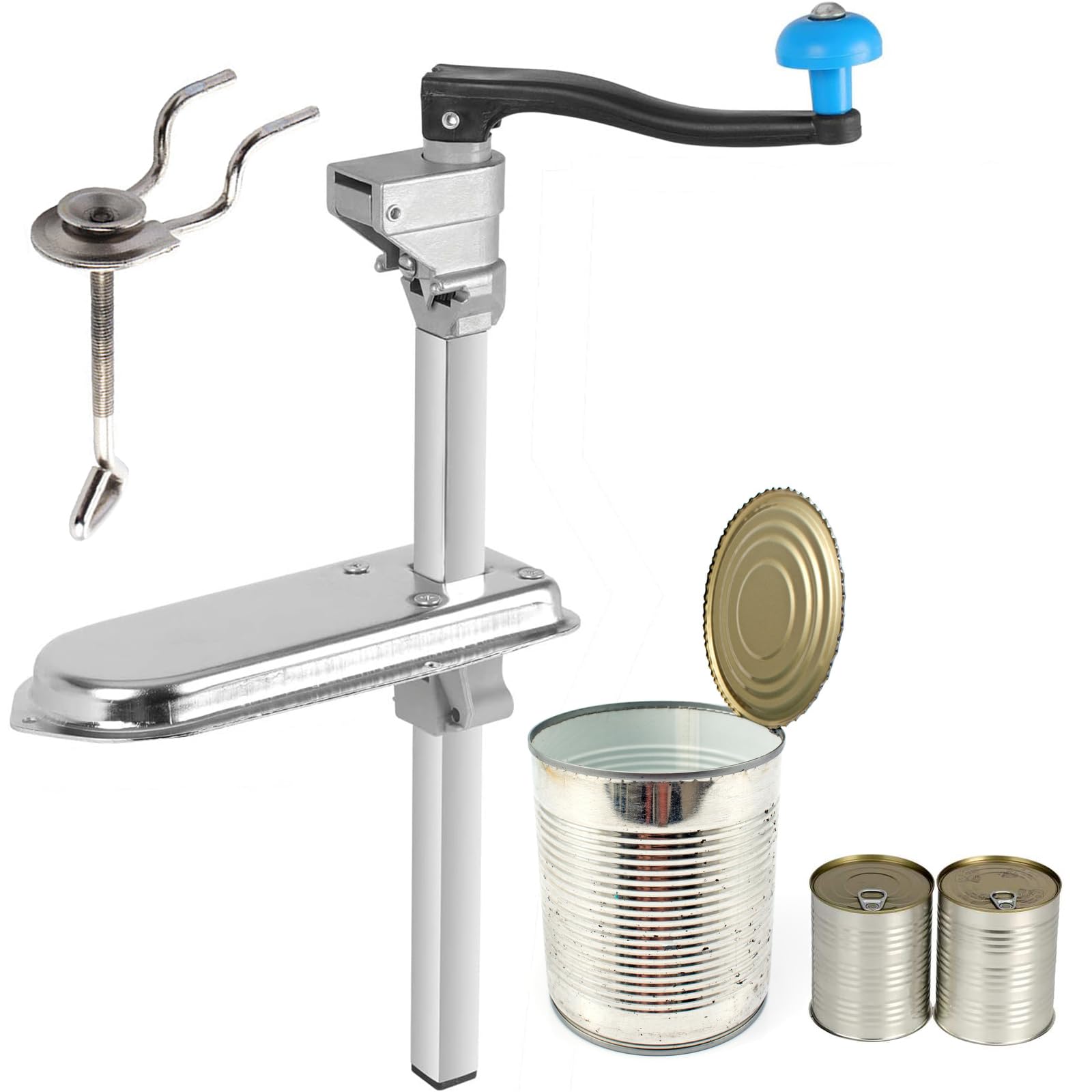 Ouvre-boîte robuste de table en acier 304 pour conserve grand format de cuisine