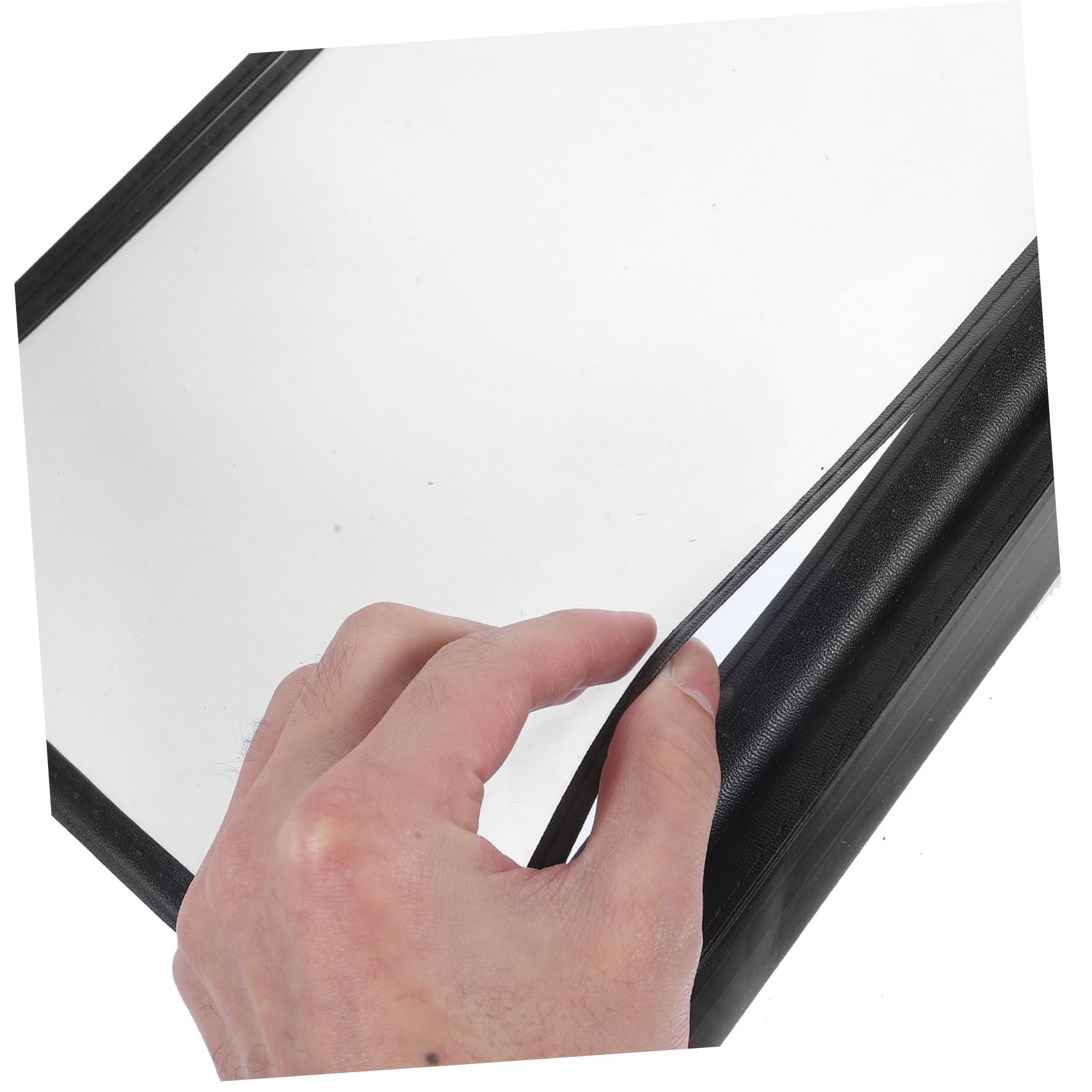Porta Menù Trasparente in PVC, 6 Pagine 12 Visualizzazioni, Multifunzione per Bevande, per Hotel e Locale