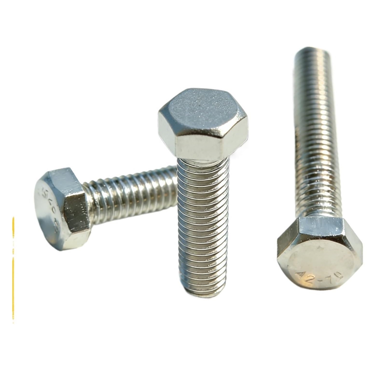 MUHUO Flanged hexagon bolt, 304 Stainless Steel Hex Head Screws M3M4M5M6M8 DIN933 Metric Full Thread External Screw Bolt(14mm (20pcs),M3)