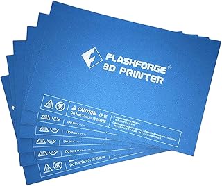 FlashForge HP-00057 Platform Sticker for Creator Pro and Dreamer, 6 Pcs Kit (Pack of 6)