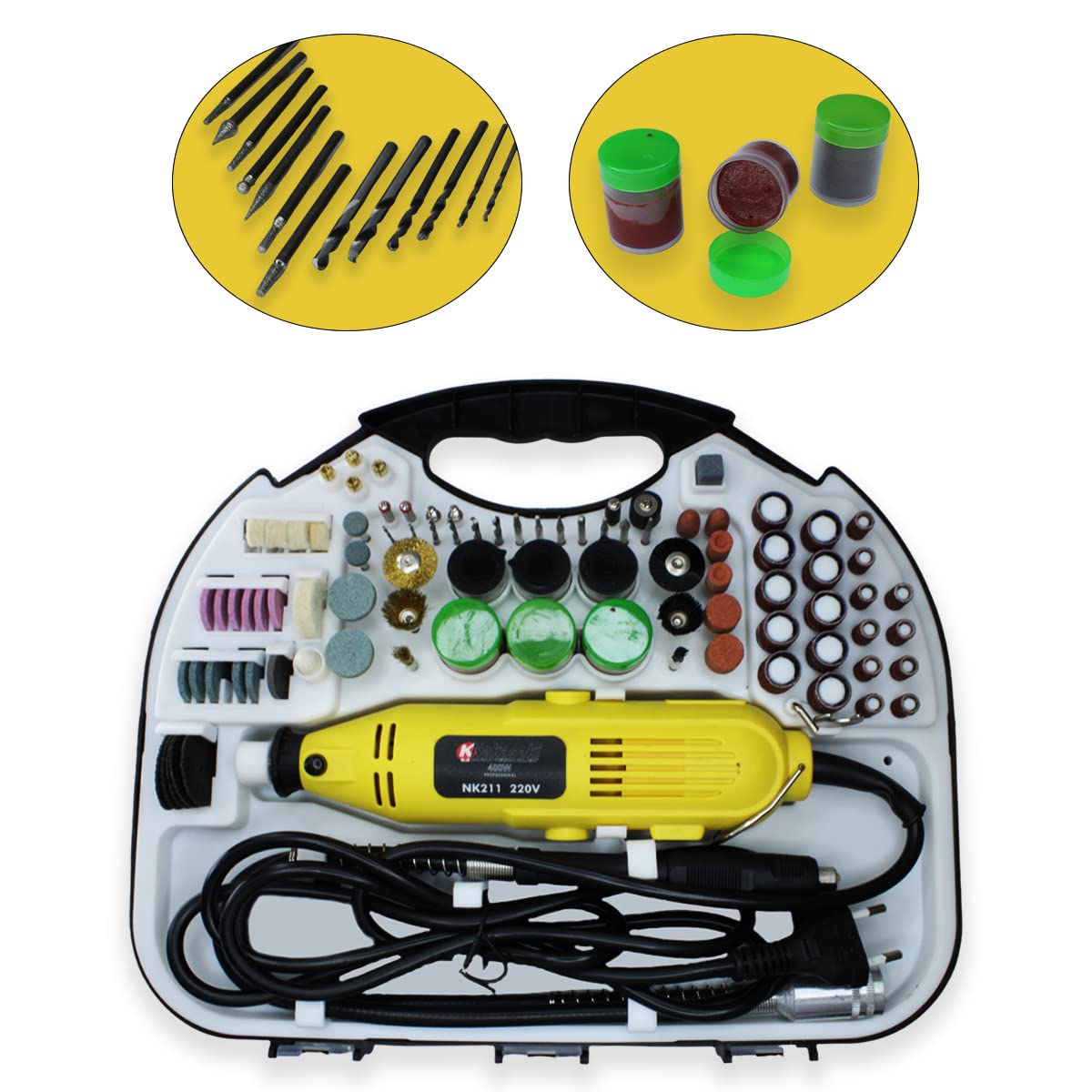 Micro Mini Retifica Profissional 212pçs 400w NK211 (220 volts) | Amazon ...