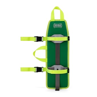 Statpacks G3 Oxygen Module Secures D or Jumbo-D O2 Cylinders in EMS Bags Adjustable Locking Cam Buckles Versatile Carry Mounting for EMS, Fire-Rescue, Healthcare Professionals, Green