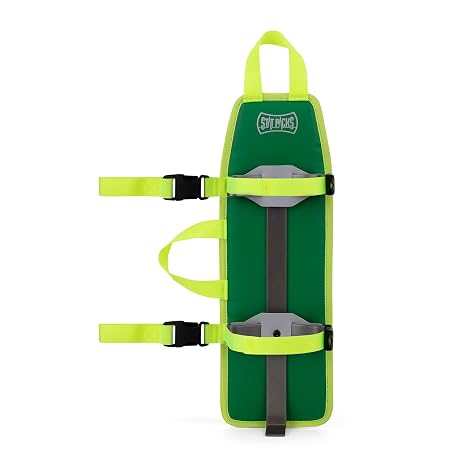 Statpacks G3 Oxygen Module Secures D or Jumbo-D O2 Cylinders in EMS Bags Adjustable Locking Cam Buckles Versatile Carry Mounting for EMS, Fire-Rescue, Healthcare Professionals, Green