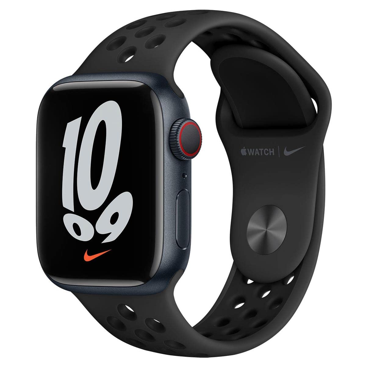 Apple Watch - Apple Watch 7 41mmRED アルミニウムケース  スポーツバンド Apple Watch Series 7（GPS+Cellularモデル）- 41mmミッドナイト