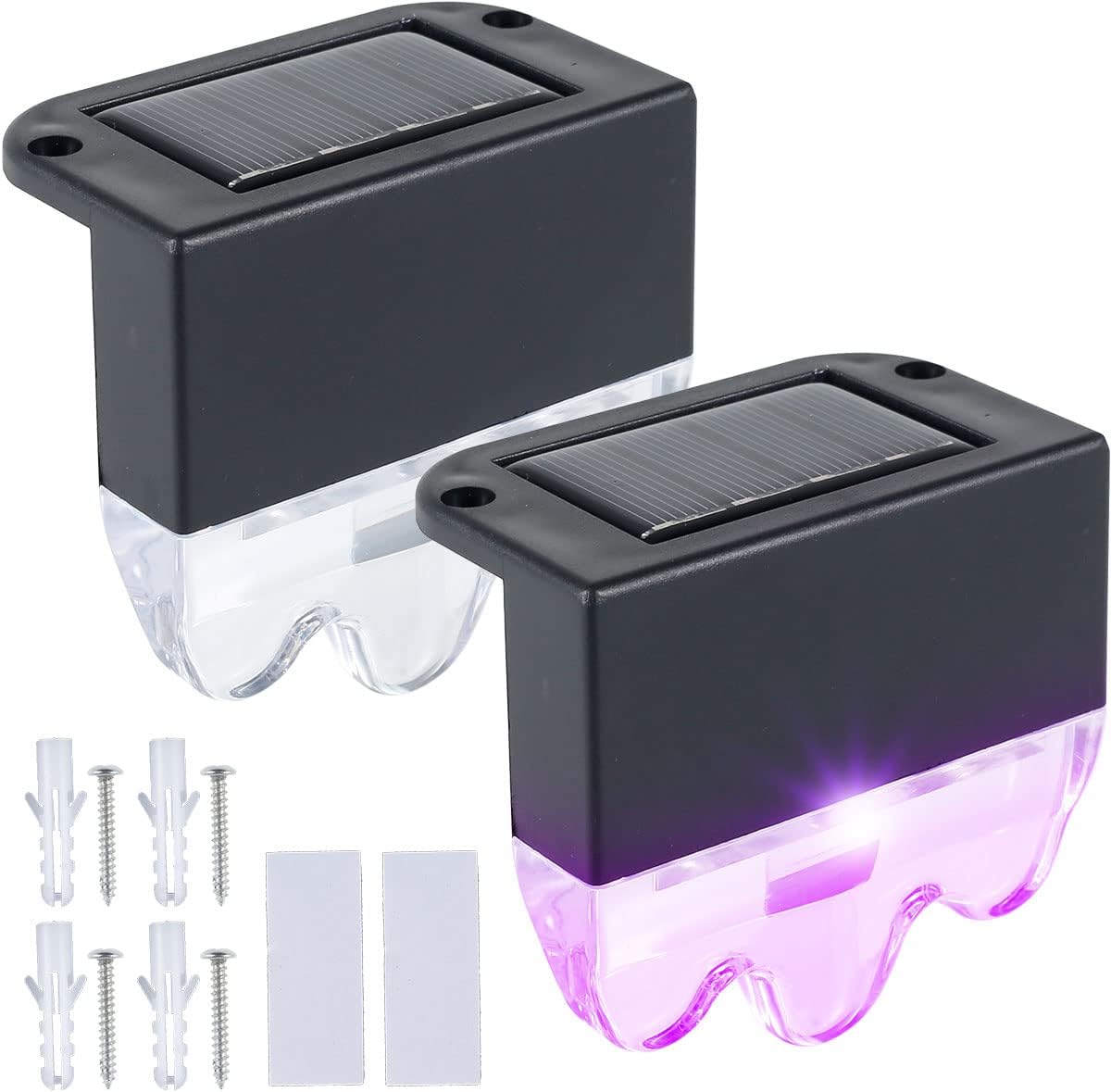 BA1 Solar Railing Light Outdoor LED Solar Fence Light Auto ON/Off Solar ...