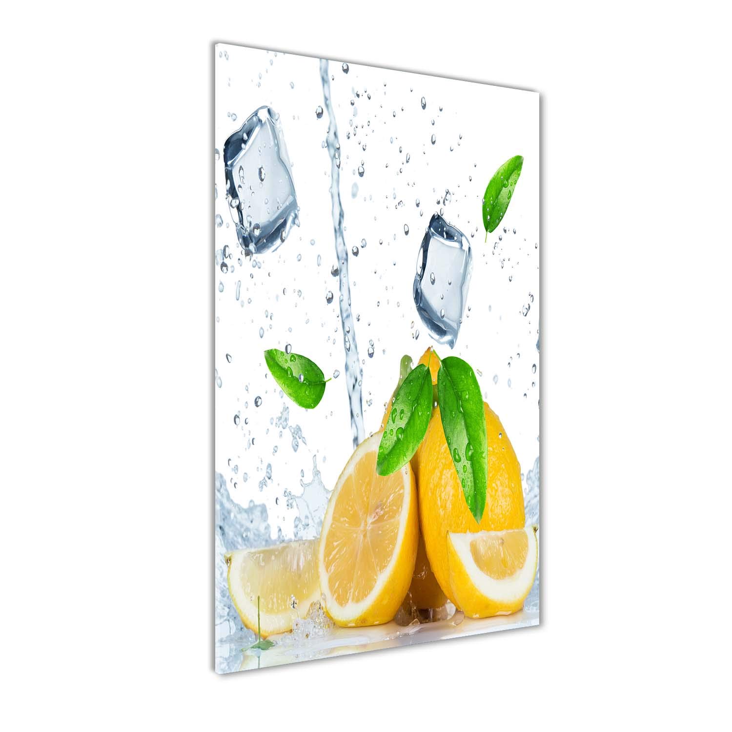 Peinture sur verre 70x140cm Tulup pour illuminer un salon sombre avec du jaune