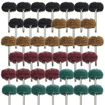 WorldCare 40pcs 25mm Wheel ing Buffing Polishing Wheels Set for