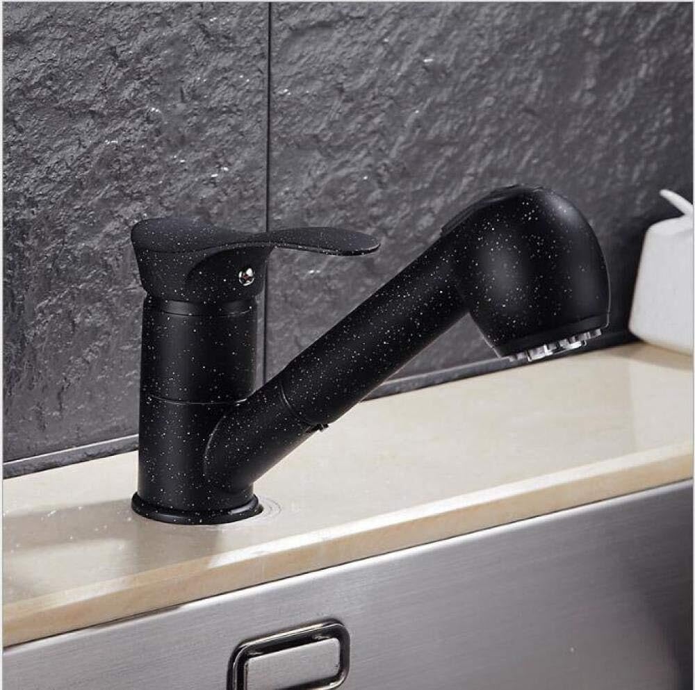 Grifo de Cocina extraíble Giratorio de 360 Grados, Grifo de Lavabo de latón Pulido y Cromado.