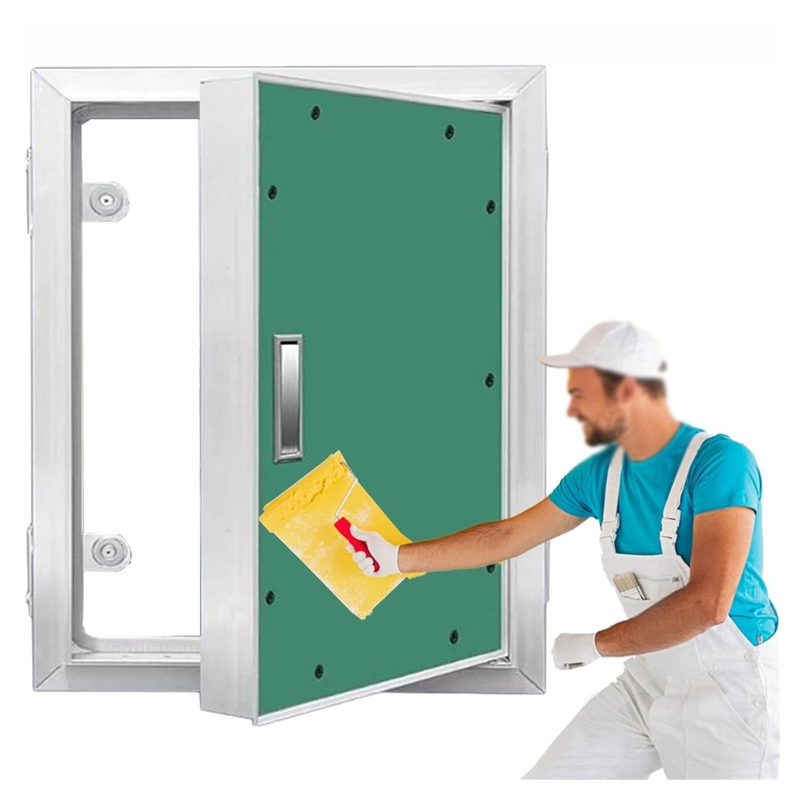 Porte encastrée pour plaques de plâtre décoratives et finitions épurées