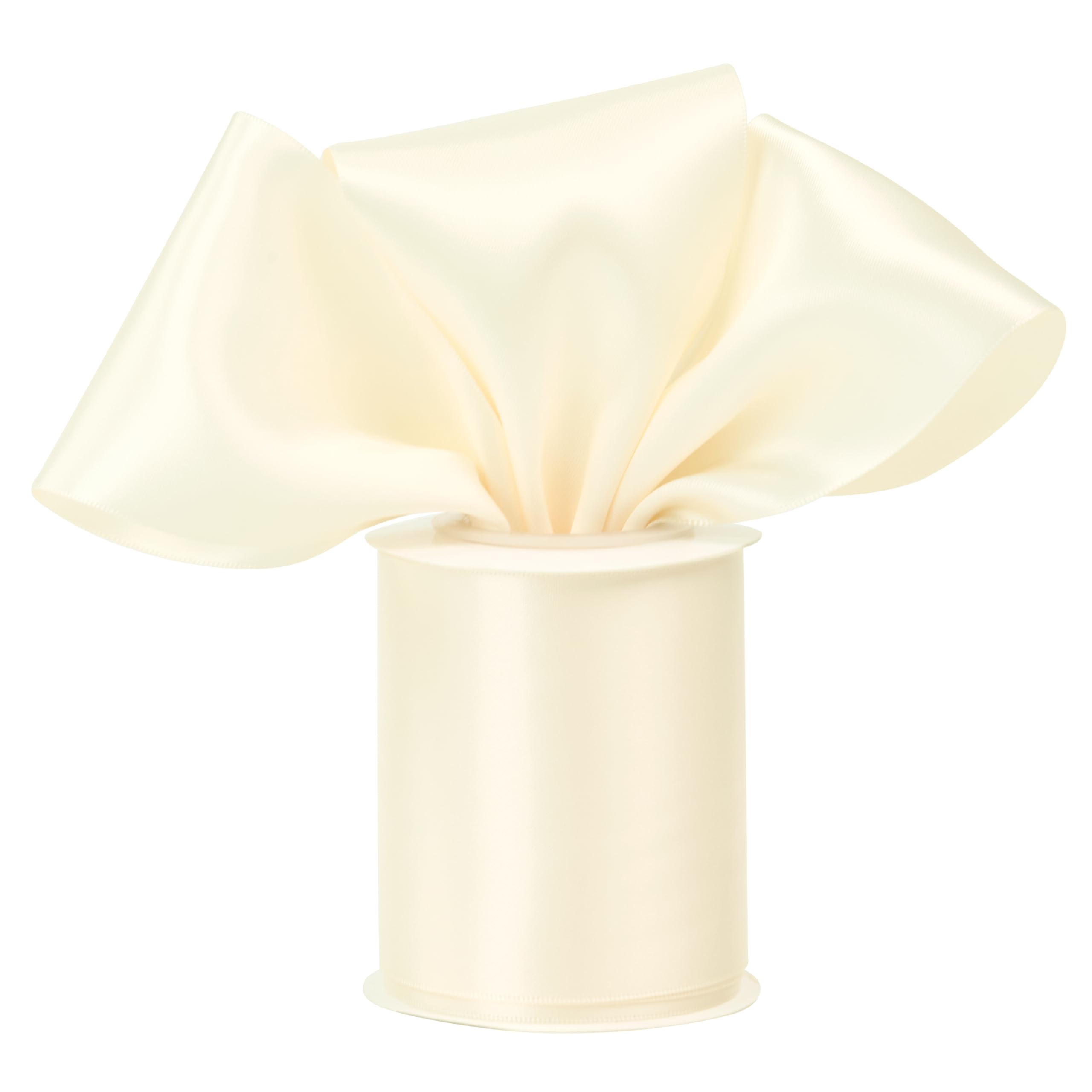 Amazon.com: DINDOSAL Ivory Ribbon 3 Inch Double Faced Cream