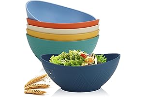 Homienly 60oz Big Salad Bowls - Wheat Straw Unbreakable
