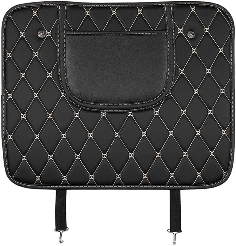 Car Anti Kick Mat for Volvo SUV C40 EX90 XC40 XC60 XC70 XC90, Car Back Seat Protectors with Storage Pockets PU Leather Back Seat Covers Child Kick Guard,44x36cm