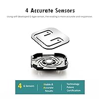 Vista 5 de NUTRI FIT Báscula digital de baño para pérdida de peso corporal, pesaje de precisión, alta precisión, capacidad de 330 libras, tecnología Step-on