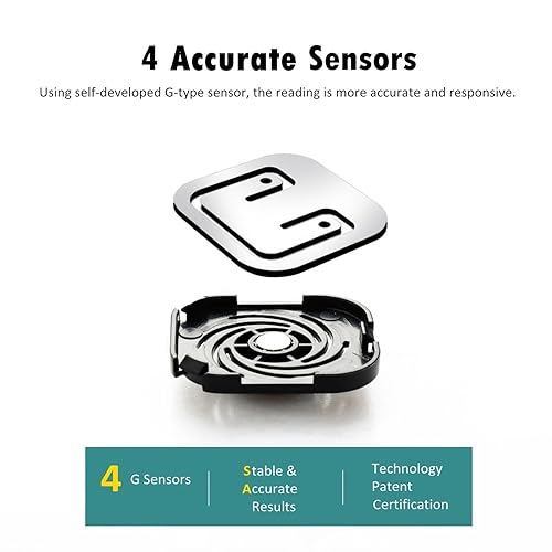 Miniatura 5 de NUTRI FIT Báscula digital de baño para pérdida de peso corporal, pesaje de precisión, alta precisión, capacidad de 330 libras, tecnología Step-on