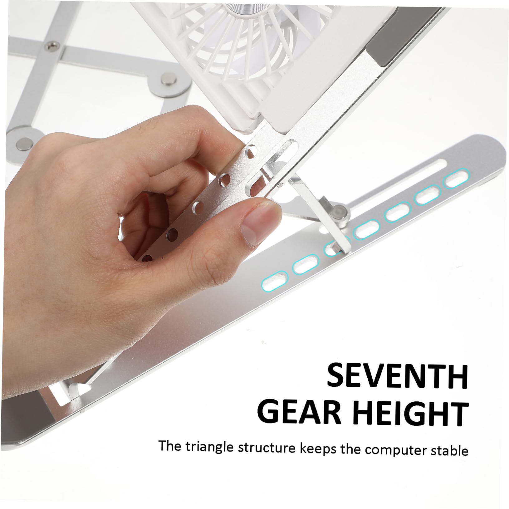 Uonlytech Supporto Ventilato Per Laptop Base Di Raffreddamento Per Computer Portatile Con Ventole Multiple Struttura Stabile e Design Ergonomico Per Uso Quotidiano