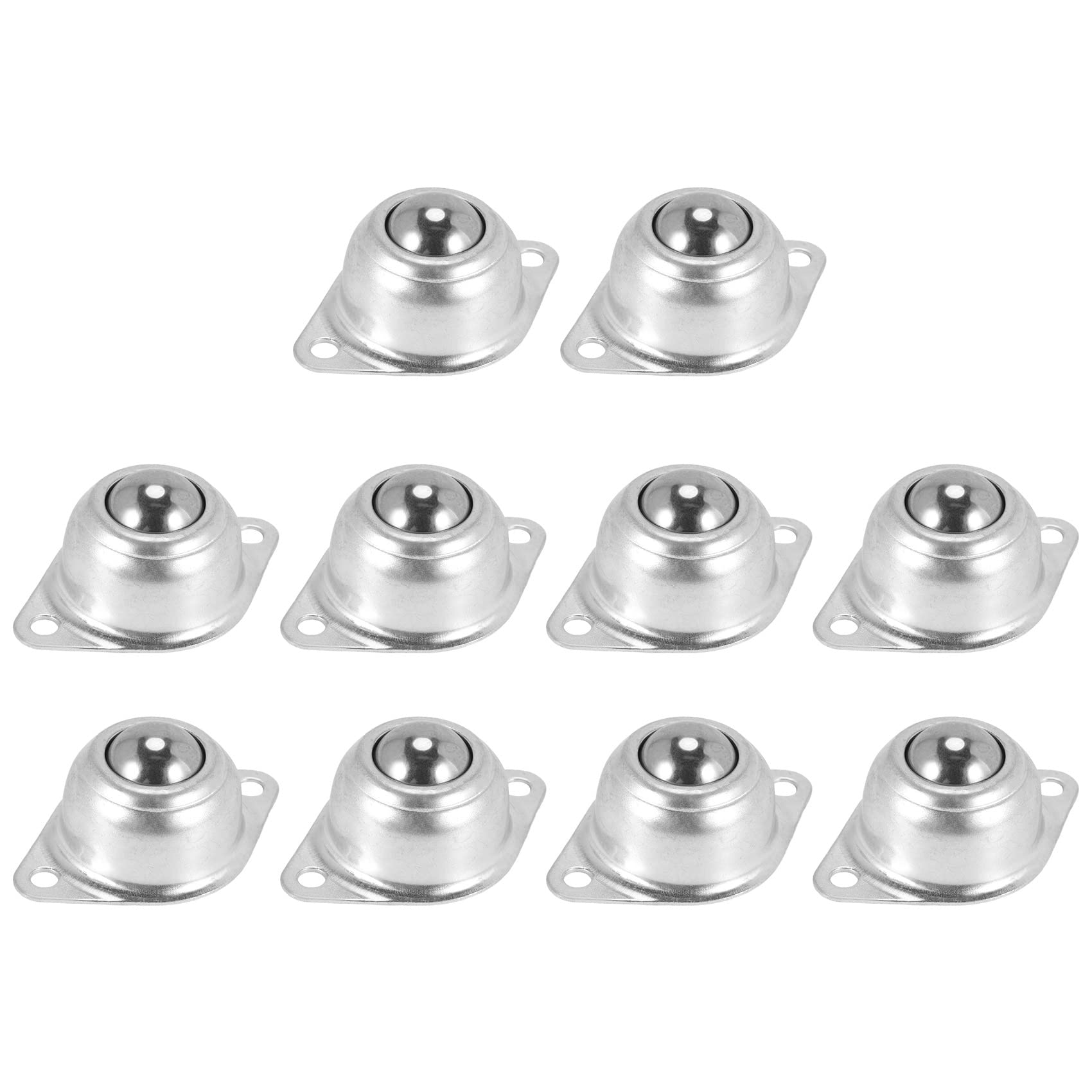 Pasuihcay 10Pcs 3CM Dia Carbon Steel -15A Ball Transfer Unit Ball Bearing Conveyor Roller Ball Transmission Tool