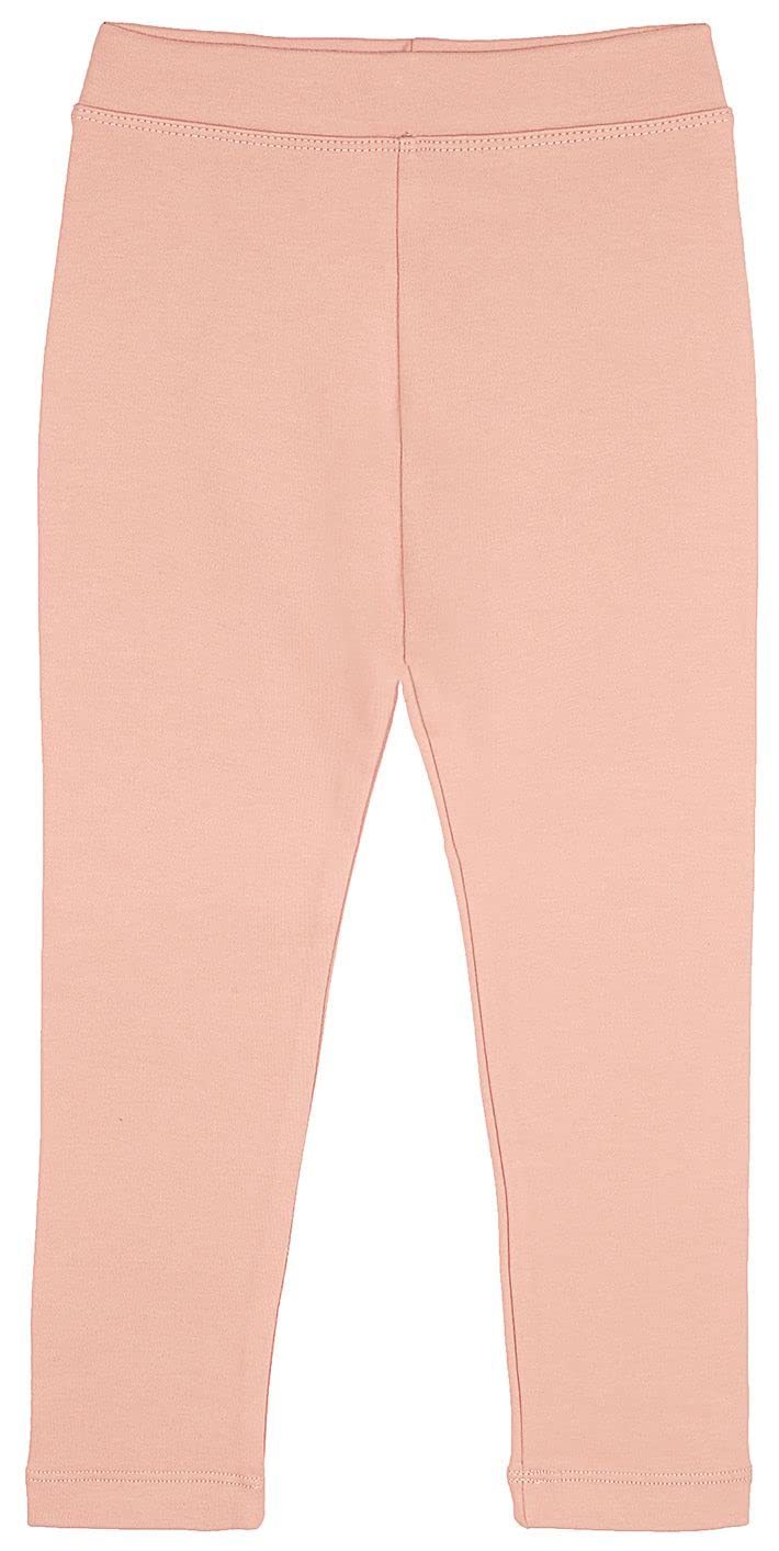 Lilax Girls Peach ' Basic Solid Full Length Leggings (, 12 Years)