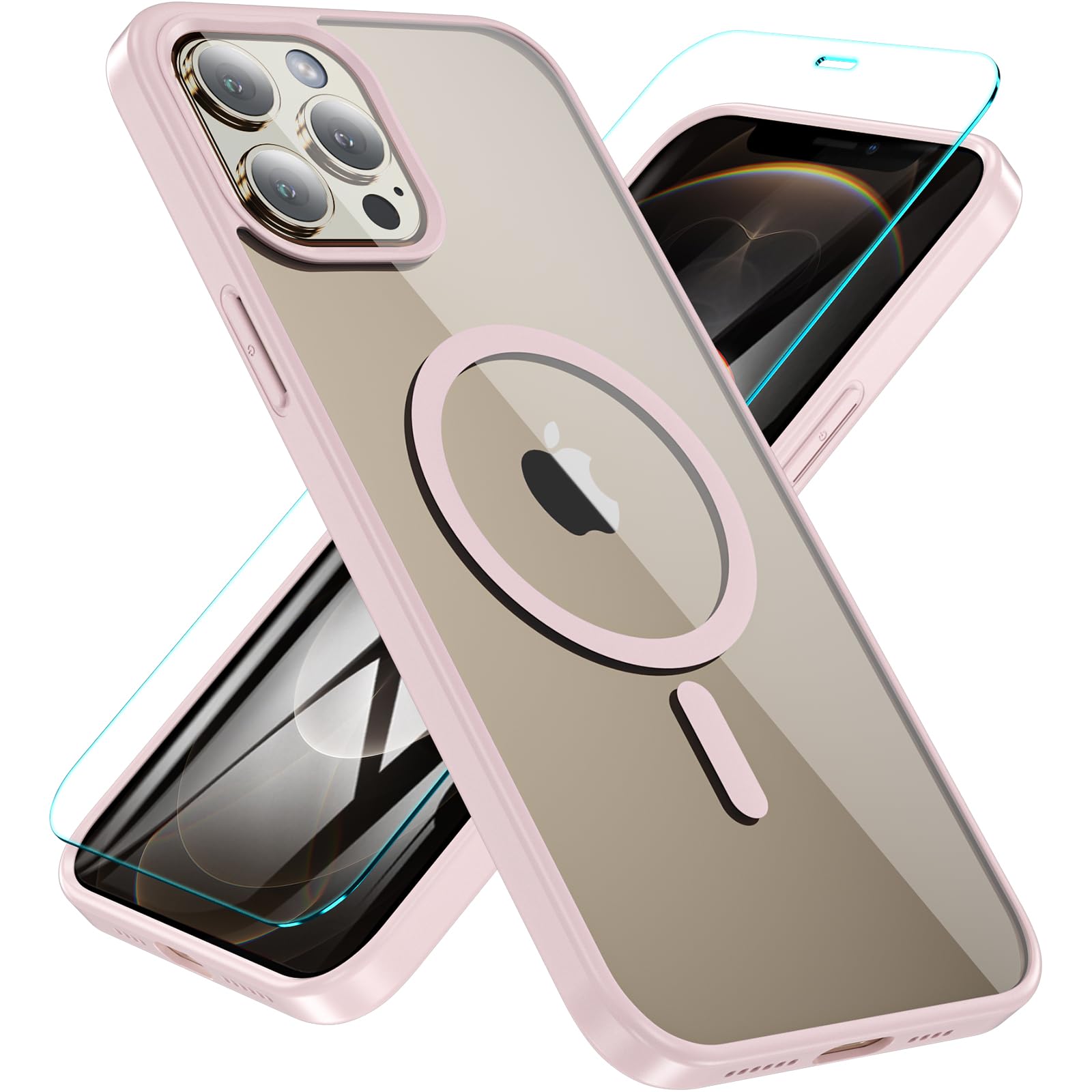 Coque iPhone 12 Pro Max fine rose pour éviter les bris d'écran - 8