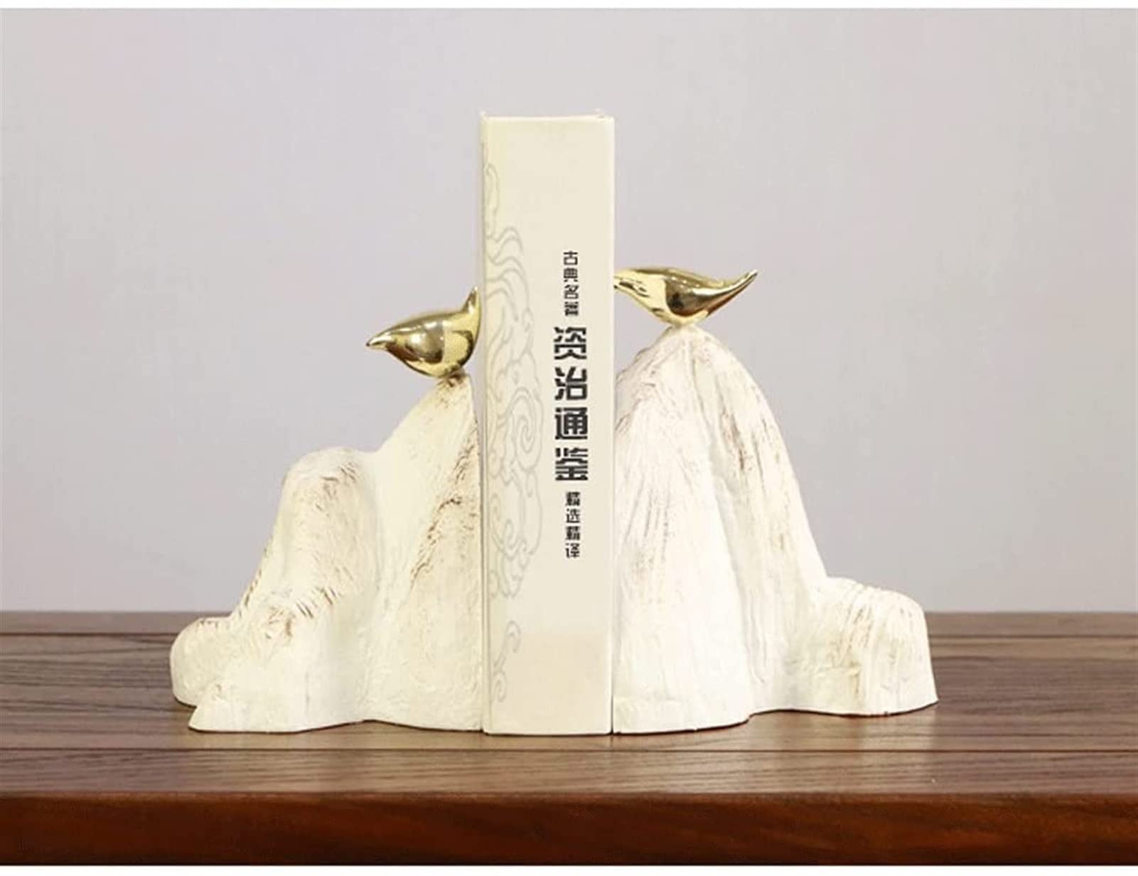 Podpórka Książek Końcówka Kreatywny Bukensy Retro Książki Końcówki Klasyczny Nowy Chiński Rockery Ptak Bookend Biurowy Dom wyposażenia Dekoracji Prezenty Do Biura(6.3in)