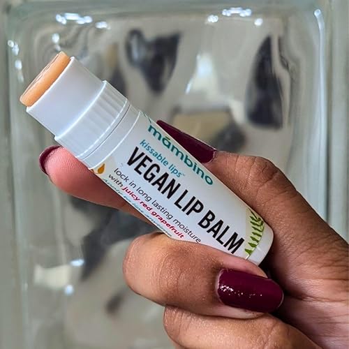 Miniatura 3 de Mambino Organics Kissable Lips - Bálsamo labial vegano brillante, pomelo rojo jugoso, 7 G, paquete de 3