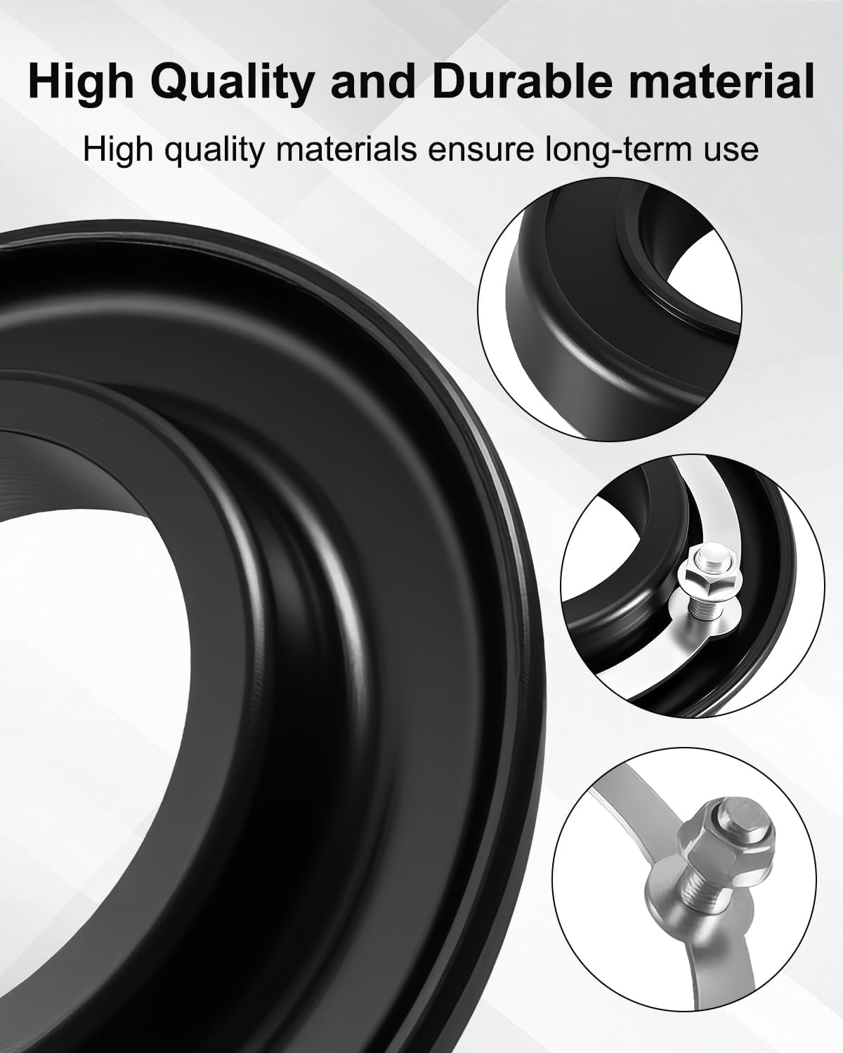 Front Coil Spring Insulator Fit for Dodge Ram 1500 1994-2001 2006-2008 2500 1994-2013 3500 1994-2012 Replace K160015 52037719AC 52038105, 2PCS
