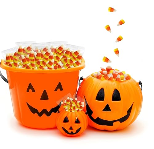 Miniatura 5 de Maíz de caramelo de Halloween, bolsas clásicas de dulces de Halloween, sin gluten, aperitivos divertidos y festivos, bolsas individuales de 1 onza