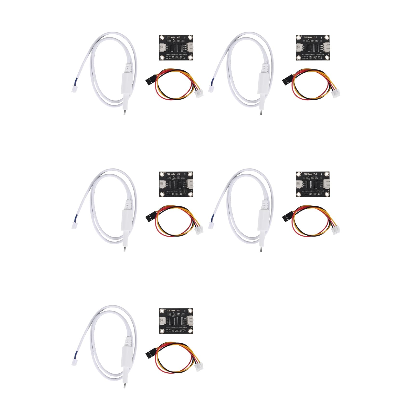 Jnchdghwa Black&White 5X Analog Tds Sensor Tds Meter Water Conductivity Sensor Tester Liquid Detection With 10 Cables