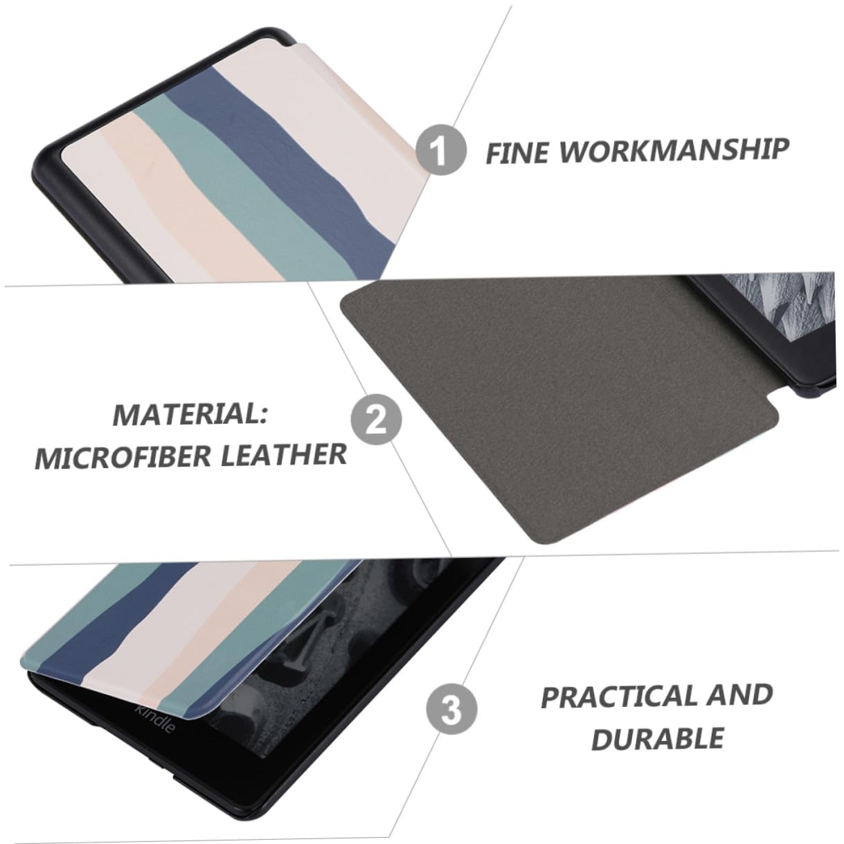 5 Pezzi Custodia Protettiva per Reader Paperwhite Funzione Auto Sleep Wake Design Sottile e Resistente Graffi e Schizzi Compatibile con Kindle Paperwhite ª