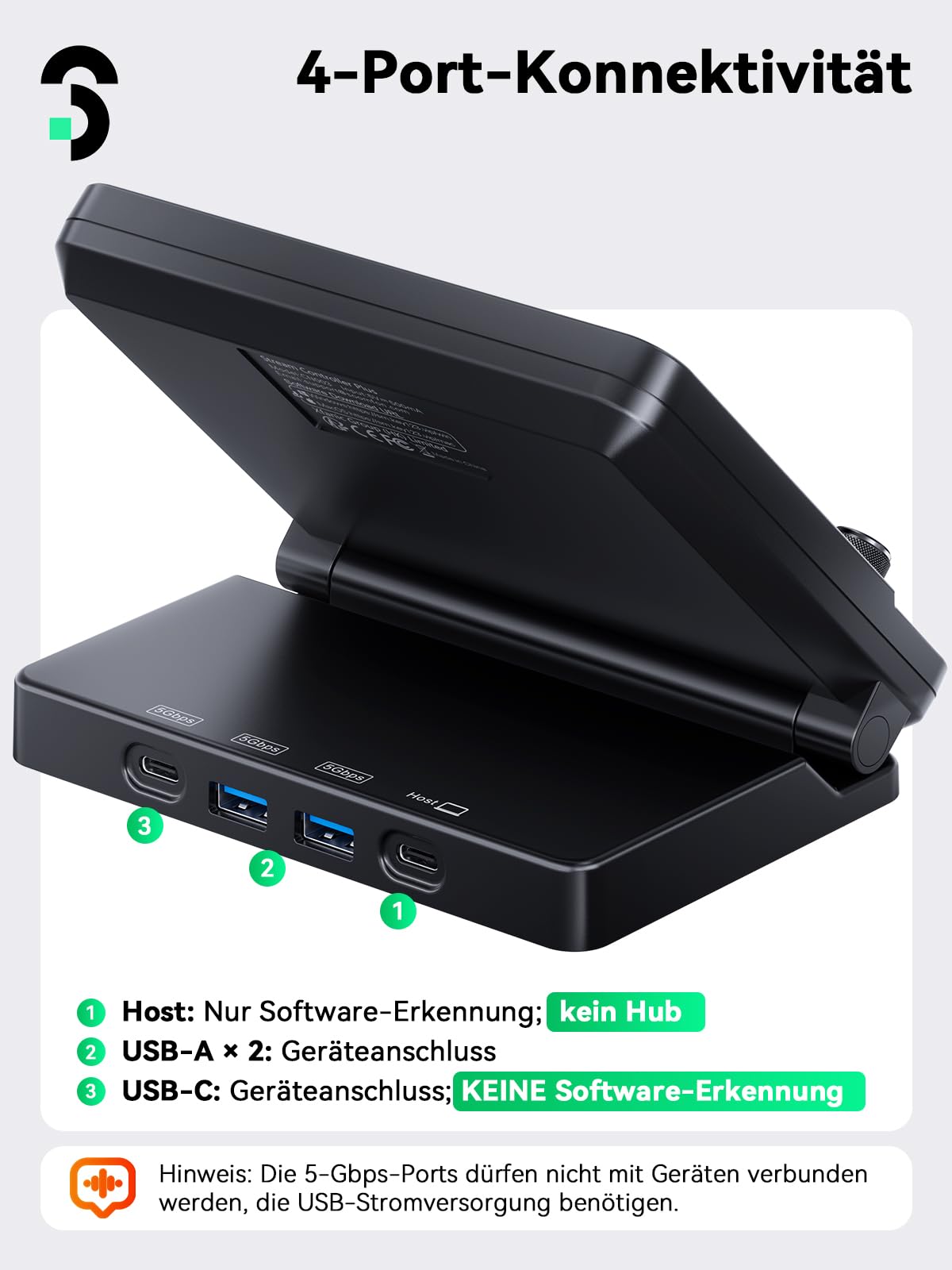 SOOMFON Stream Controller Deck, 10 Makrotasten 4 Drehknöpfen & Touchscreen | 2X USB-A&USB-C, kompatibel mit OBS, Voicemod, Twitch, PS, Youtube, ETS, ideal für Streaming Gaming Creator, Mac & Windows