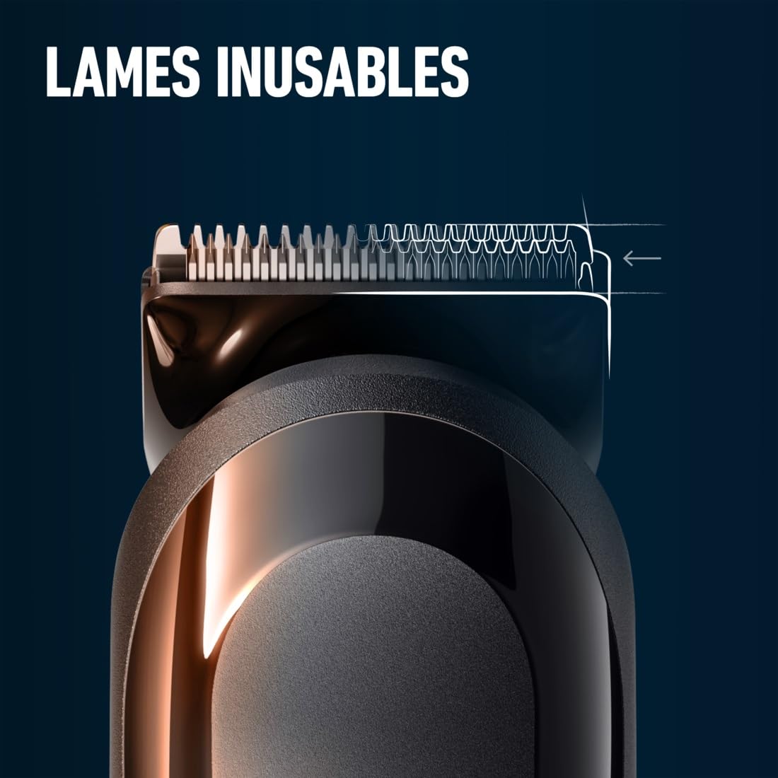 King C. Gillette Tondeuse Barbe Homme, 4 Sabots Interchangeables, Noire | sans Fil, Rechargeable, Coffret avec Peignes Lavables, Lames Inusables, 50 min d’Autonomie