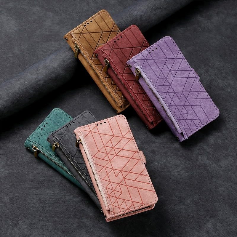 Housse iPhone 15 Plus violette à fermeture éclair pour tout sécuriser - 4