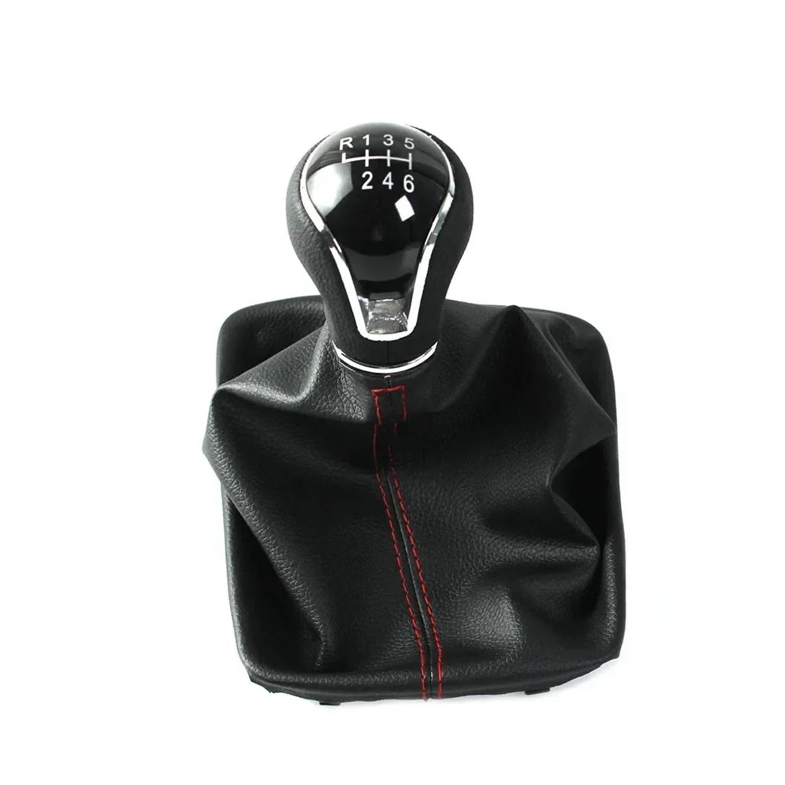 EHWLFVX Car Gear Shift for Seat for Leon for III MK3 5 Doors 2012-2020 5/6 Speed Gear Shift Knob LHD with Shifter Level Stick Gaiter Car Accessories(6 Speed Black Red)
