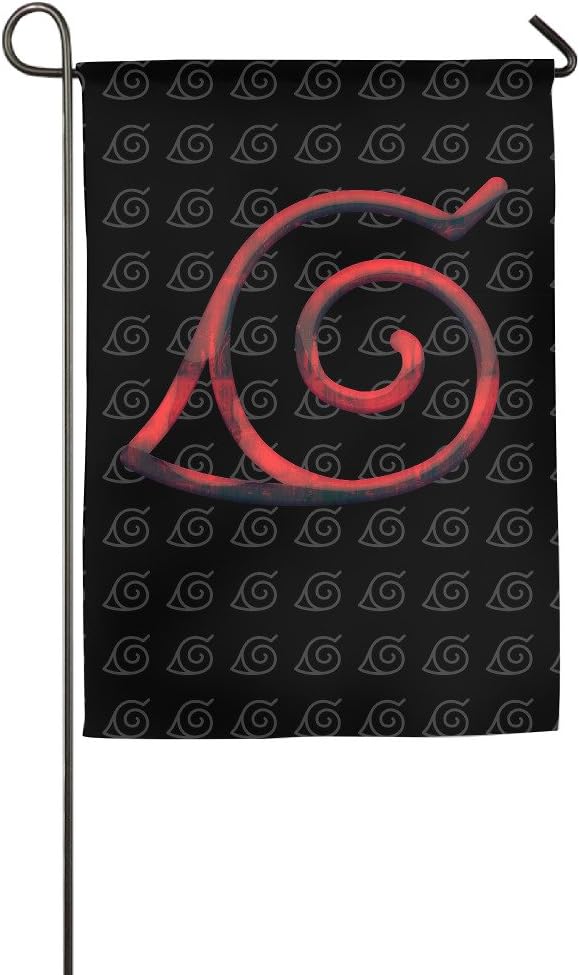 Naruto Konoha Logo Garden Flag