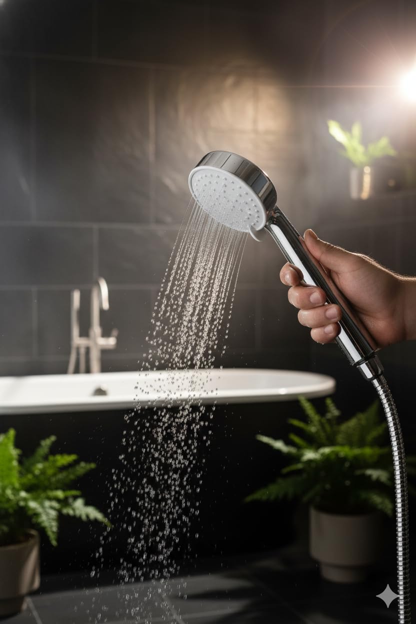 Vios Store Duş Başlığı – Yüksek Basınçlı Su Tasarruflu Banyo Shower Head, Kireç Önleyici Filtreli 3 Kademeli Ayarlanabilir Sprey, Evrensel Bağlantı