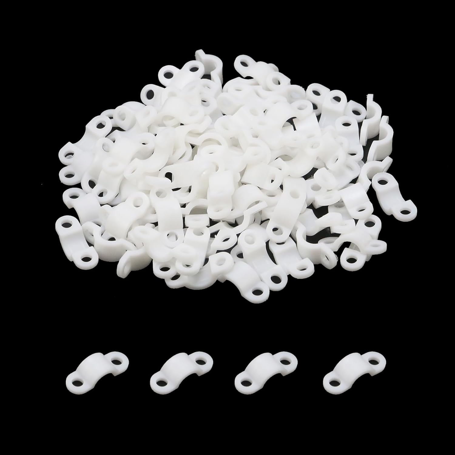 Amazon.com: Pastlla 100pcs Wire Shelf Back Wall Clip Loop Clips Plastic ...