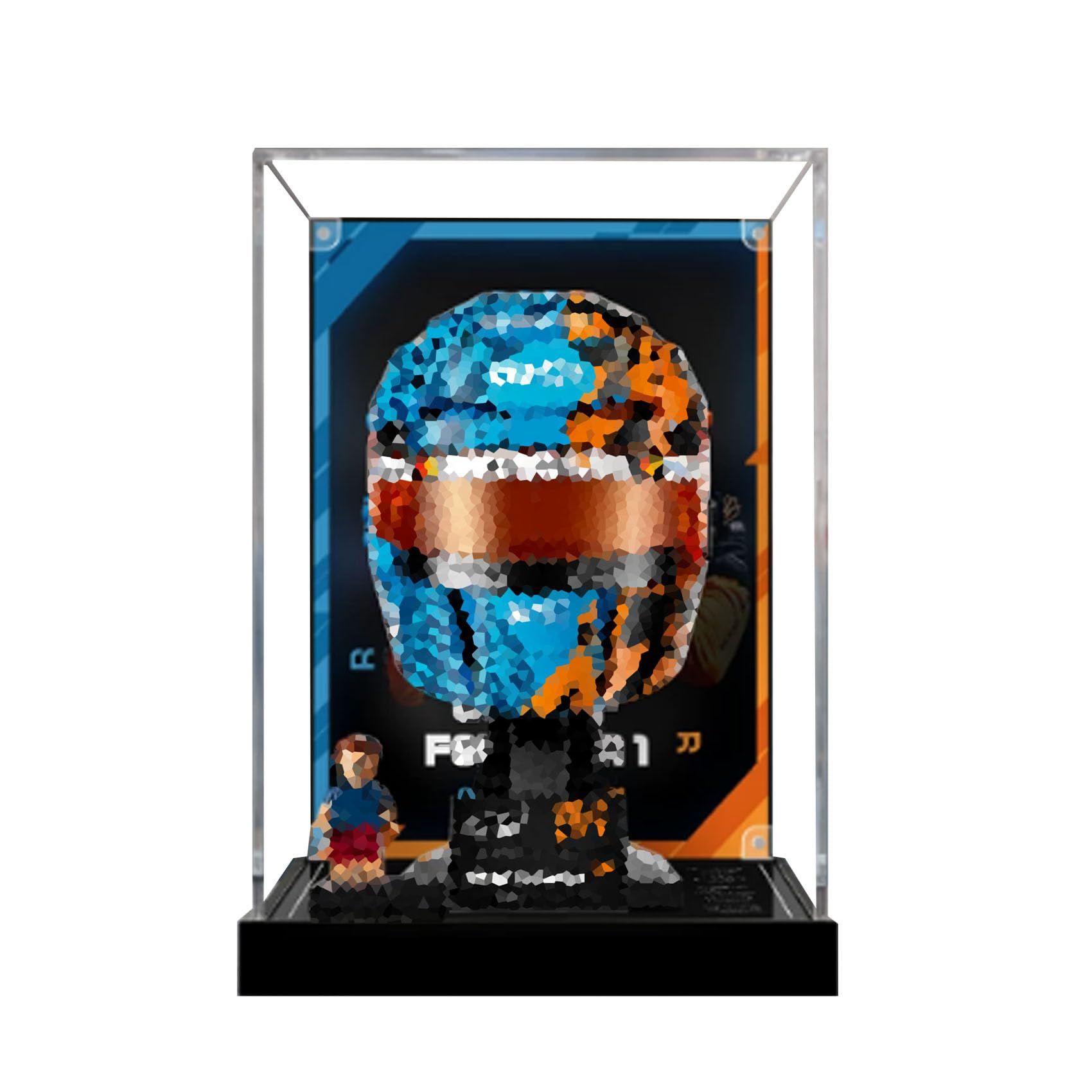 Acrylic Display Case for Le-go 43017 Helmet Model, Dustproof Display Box (display box only)