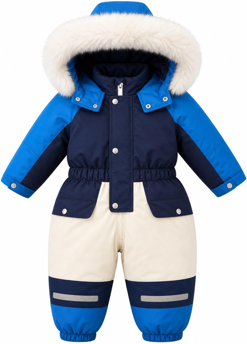 WYTbaby Kids Snowsuit Padded One-Piece Snow Suit Boys Girls 1-8 Years