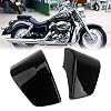 Motorcycle Battery Side Fairing Covers Gloss Black For Honda Shadow ACE VT750 VT400 VT 400 750 1997-2003