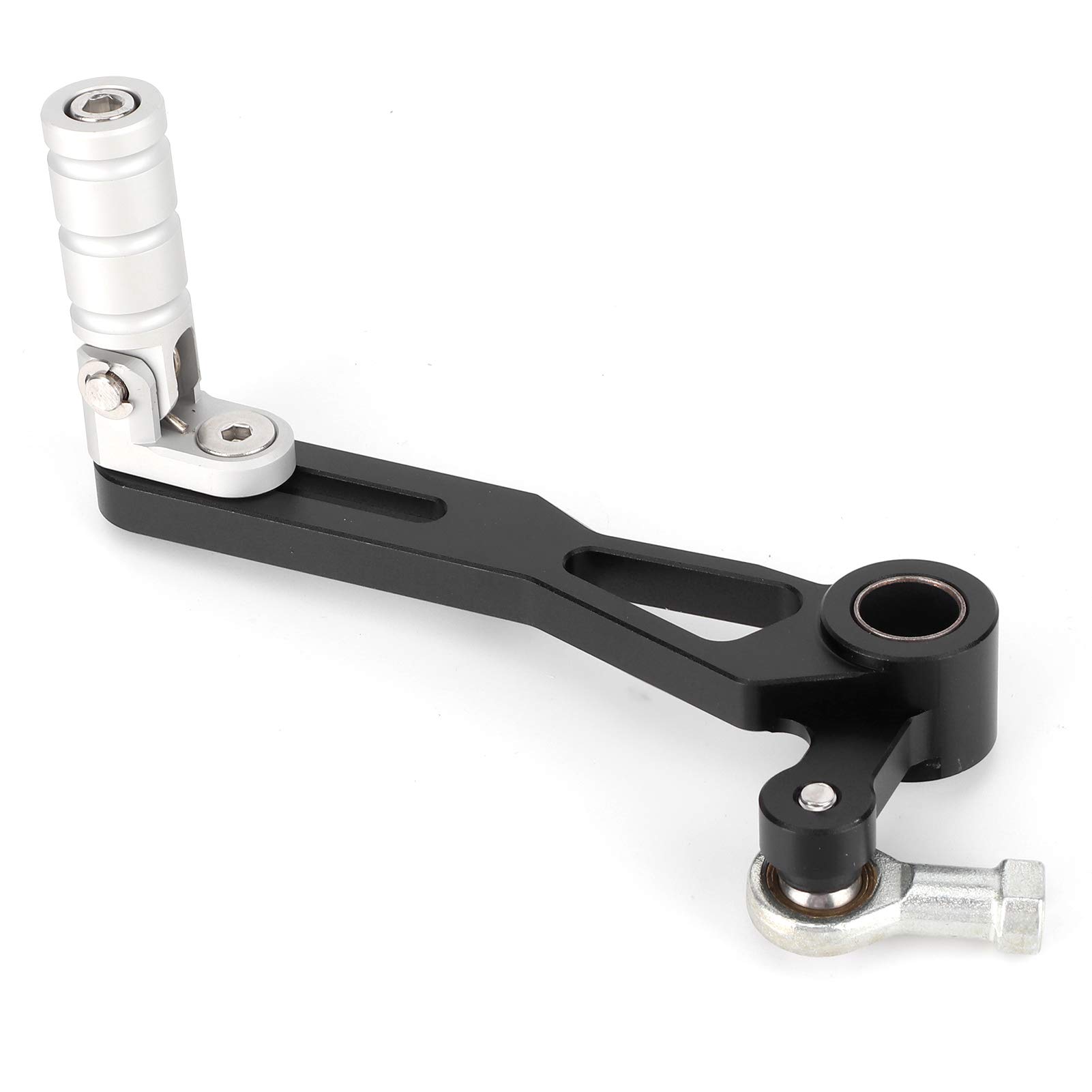 Leva del Bici Pedale del Pedale del Testa Pieghevole Regolabile in Continuo Design con Blocco a Molla Anodizzato Duro Installazione Semplice Compatibile con i Modelli YZF-R25 R3 MT-25 MT-03