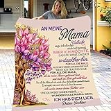 Personalisierte Decke Geschenke An Meine Mama,Kuscheldecke Flauschige Geburtstagsgeschenk für Mama von Tochter, Super Weiche Decke Flanell Muttertagsgeschenke für Mama