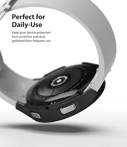 Miniatura 7 de Ringke Funda delgada 2 unidades compatible con Samsung Galaxy Watch 4 de 1.732 pulgadas, bisel Watch4 solo marco cubierta dura de policarbonato de