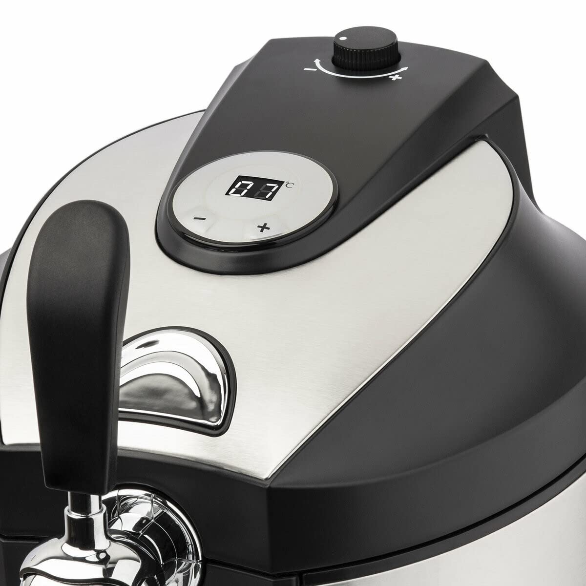 H.Koenig BW1890 Spillatrice per Fusti Universali 5L, Pressurizzati e Non-pressurizzati, Design innovativo, Temperatura Regolabile 2-12°, 65W, Nero/Grigio