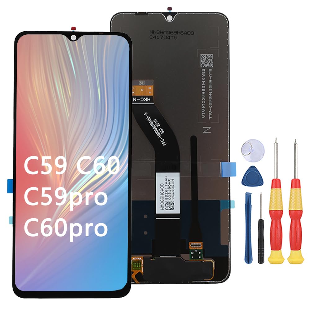 DISPLAY LCD TOUCH SCREEN per OUKITEL C59 / C59 PRO SCHERMO VETRO NERO DISPLAY LCD TOUCH SCREEN per OUKITEL C59 / C59 PRO SCHERMO VETRO NERO