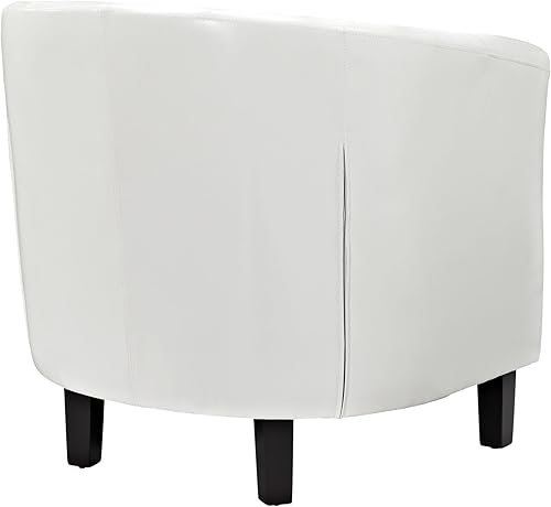 Miniatura 4 de Tejido y sillón y sofá de vinilo Modway , Vinilo, Blanco (White Vinyl)