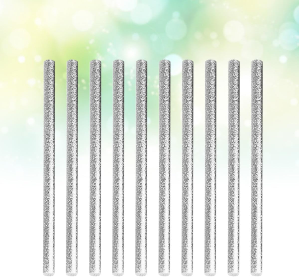 Toddmomy 100pcs Hot Melt Glue Sticks for DIY Craft with Good Thermal Stability and Bonded Fixation Resin Material, 7mm Silver Sticks for Drawing Decoration and Wood Electrical Components
