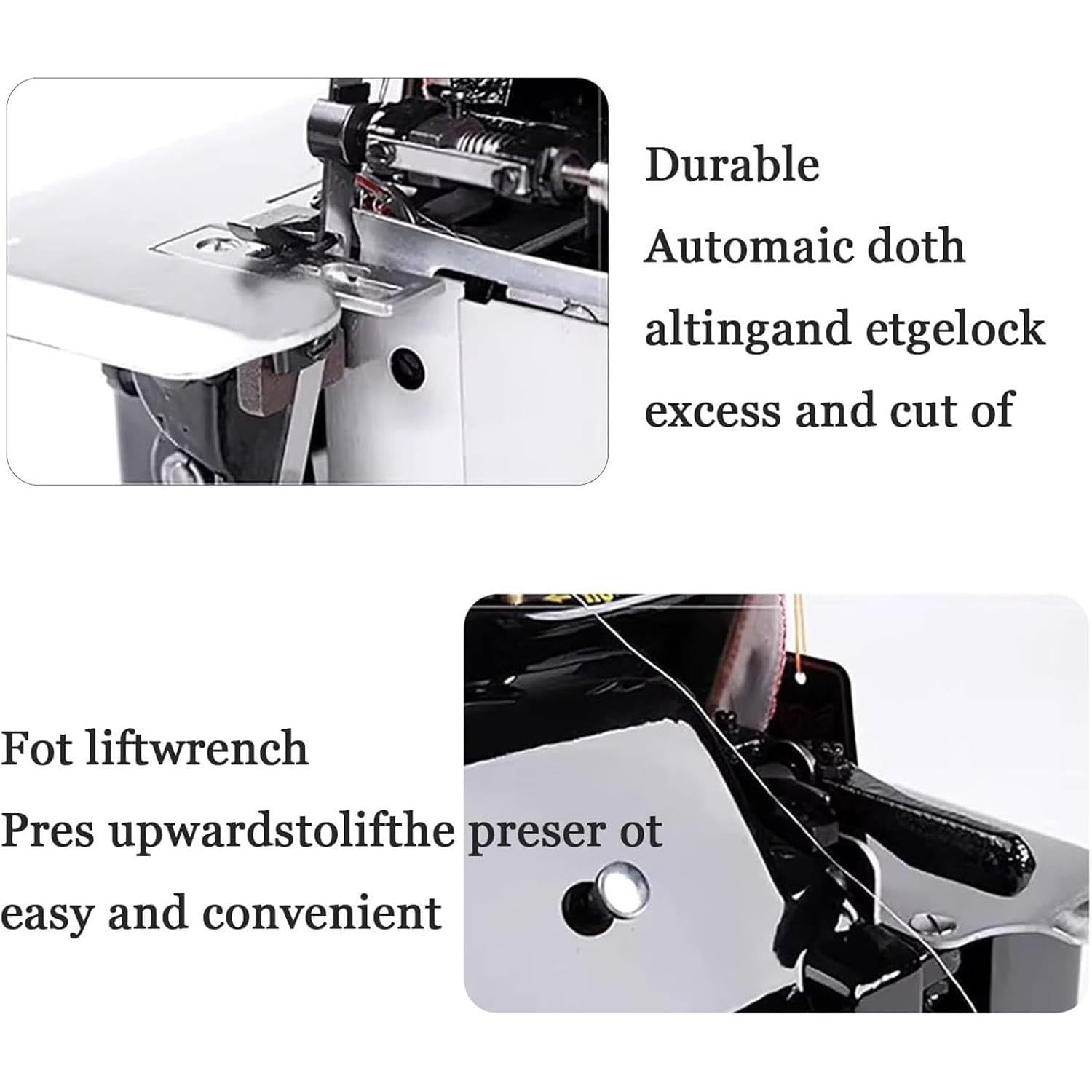 Máquina De Coser Overlock De Alta Velocidad, Para Proyectos De Bricolaje