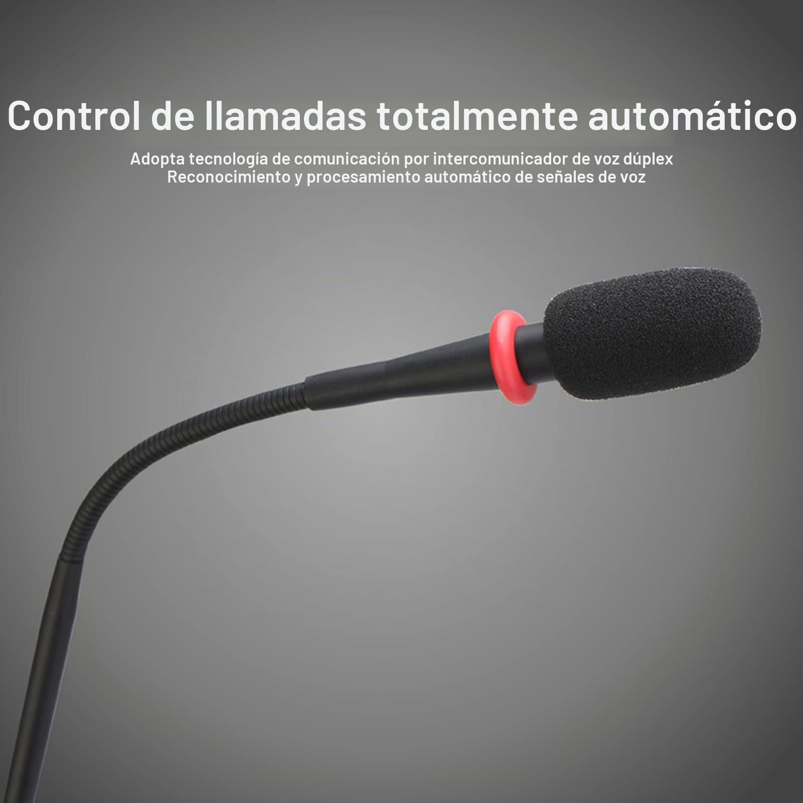 Intercomunicador de Ventana, Altavoz de Doble Vía, sin Interferencias de Ruido, Micrófono de Intercomunicador de 2 Vías para Oficina Gubernamental, Ventanilla de Boletos, Oficina(UE. Enchufe)