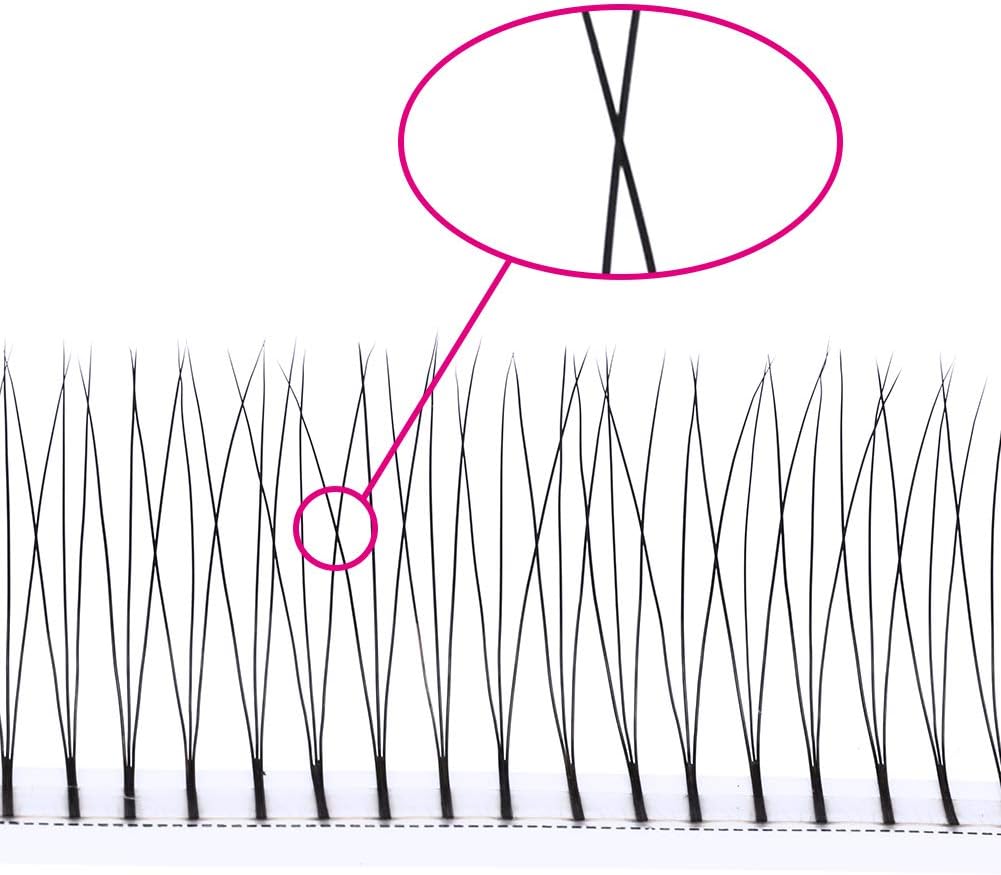 Fadlash Pre Made 3D Eyelash Extensions 0.07mm C Curl Mix 8-14mm Pointy Base Volume Russian Lashes, 3D-0.07-C, MIX(8-14) - Image 5