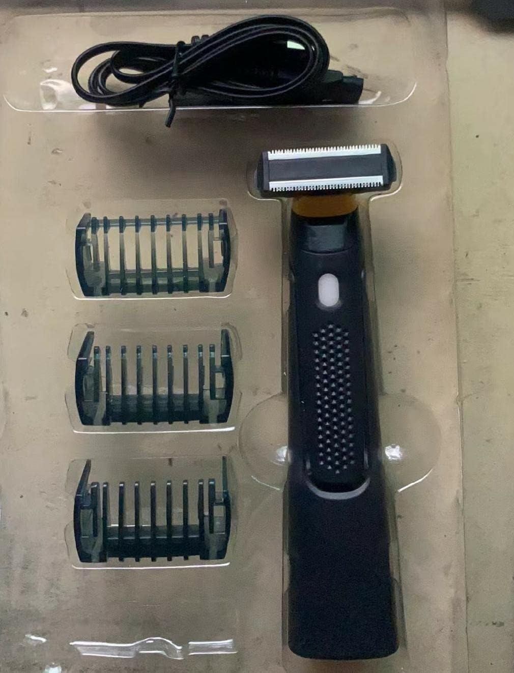 USB Rechargeable Hair Trimmer for Men Handheld Beard Grooming Hair Salon Accessory